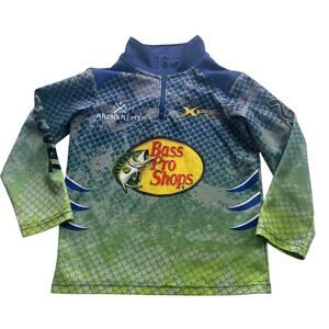 Bass Pro Shops Youth XS Fishing Shirt - Scale Print